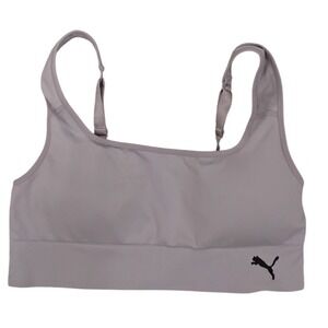 Puma Sports Bra Lavender Purple Adjustable Straps Activewear Women's Size LG